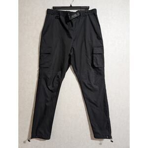 Ninth Hall Trance Cargo Jogger Pants Men L Black Pull On Track First Night